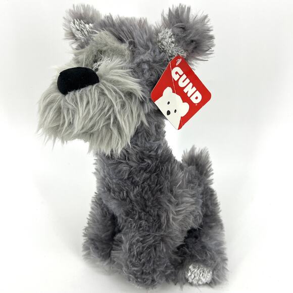 GUND Wire Haired Terrier "Bentley" Stuffed Plush NEW 12" - Picture 1 of 9